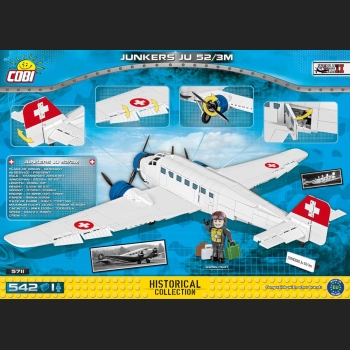 Junkers JU 52/3M Swiss i542 Kl.HC WWII